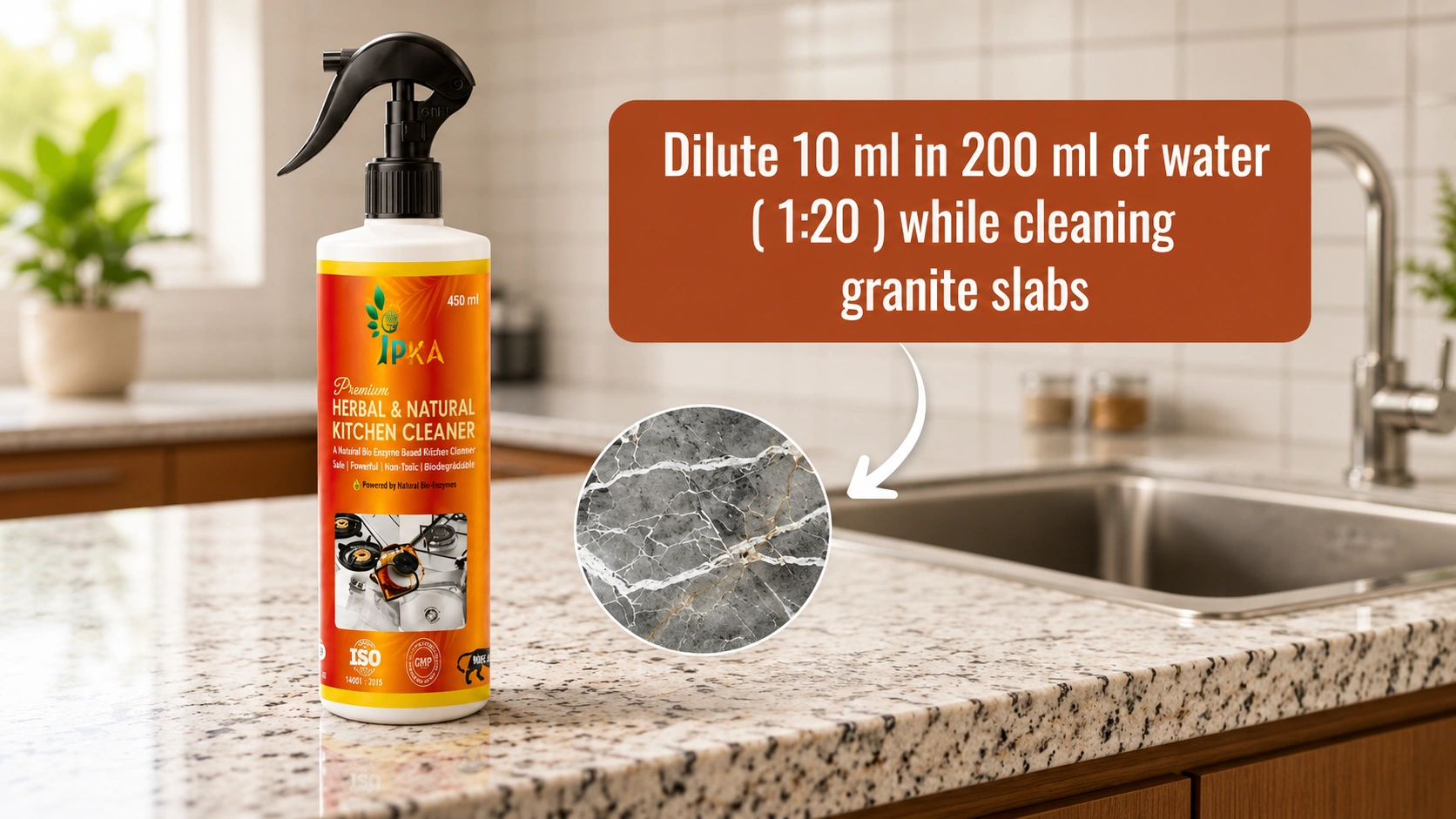 Natural & Herbal Kitchen Cleaner (450 ml)