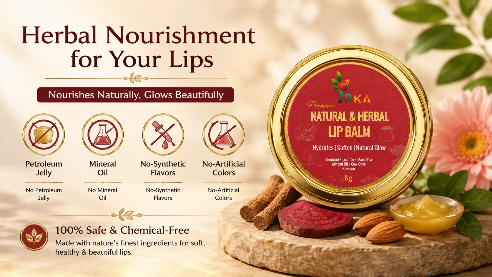 Premium Natural & Herbal Lip Balm