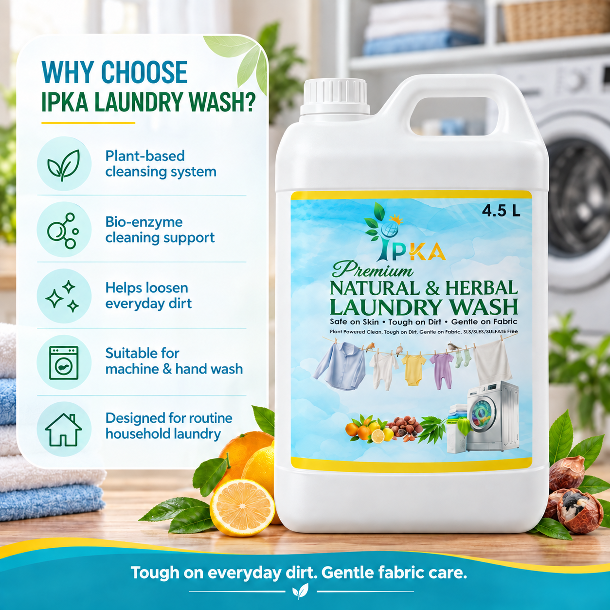 NATURAL & HERBAL LAUNDRY WASH(750 ML)