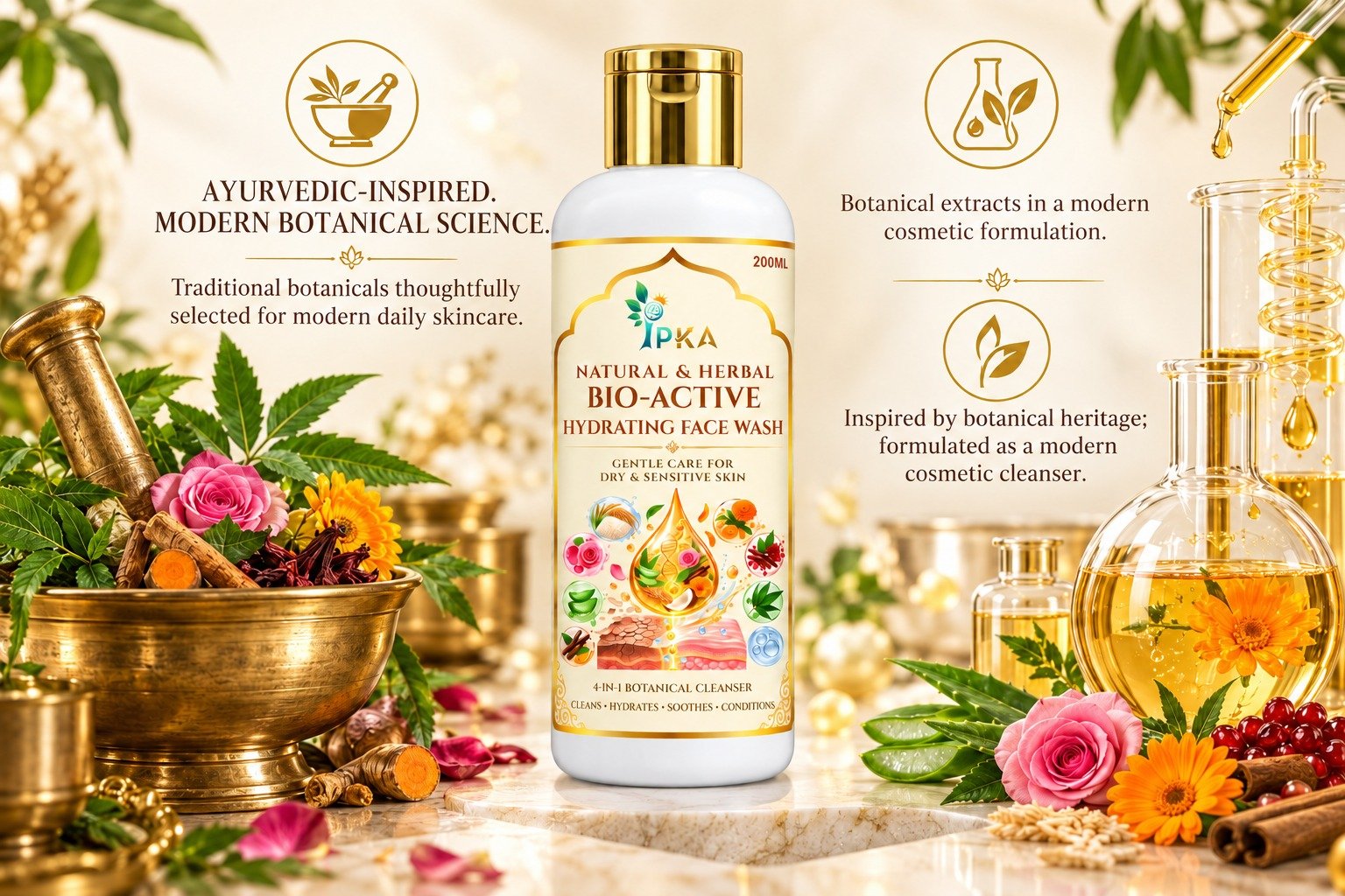 Natural & Herbal Bio-Active Hydrating Face Wash