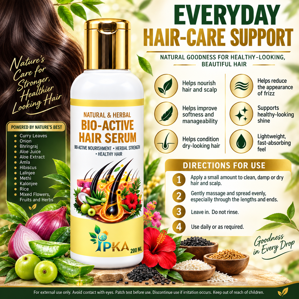 Natural & Herbal Bio-Active Hair Serum