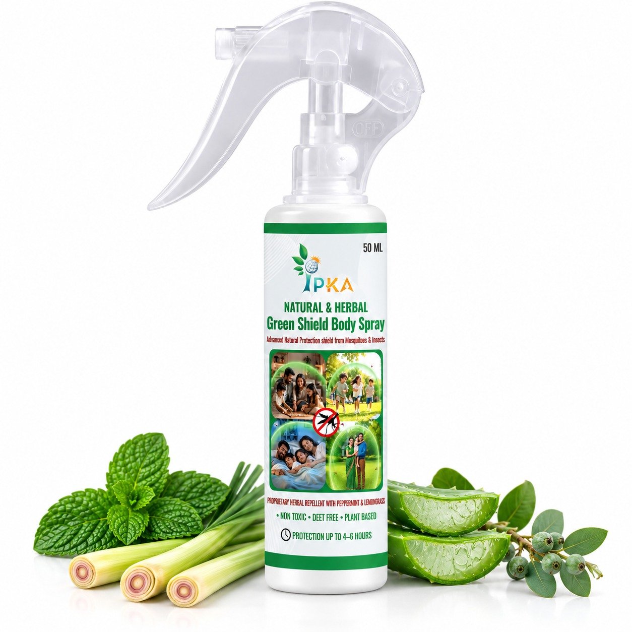 Natural & Herbal Green Shield Body Spray