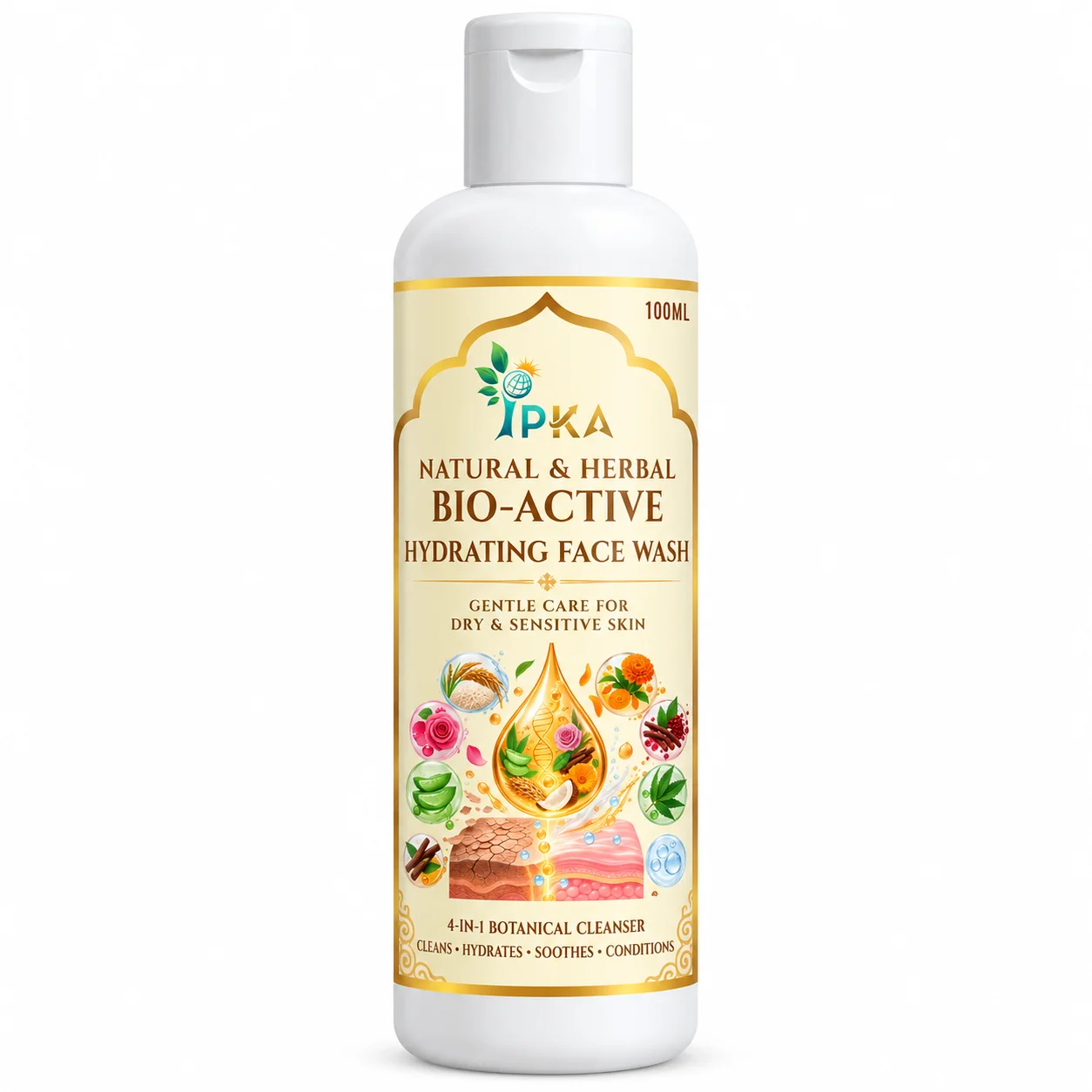 Natural & Herbal Bio-Active Hydrating Face Wash